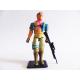 Gi joe - Figurine Zandar vintage & fiche rétro complète - Hasbro