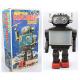 Retro collector metal & plastic tin Robot - Super explorer wide screen Vintage - SH Orikawa