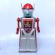 Retro collector metal & plastic tin Robot - Chief smocky  Vintage copy - Robot island