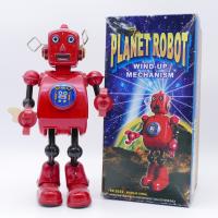 Planet robot - Wind Up - Robot Métal vintage en boite - Schylling